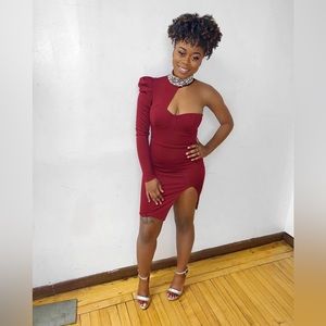 Fashion Nova Red bodycon Dress